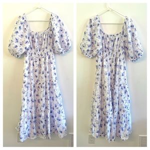 EUC LoveShackFancy x Target Long Ruffled Dress